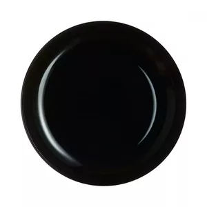 Dinner plate Luminarc Friends Time Black 30 cm — porcelain, round, dishwasher safe