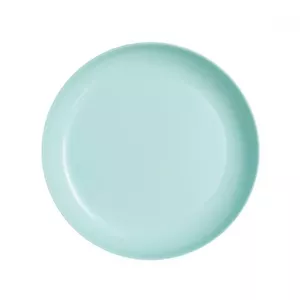 Ceramic plate Luminarc FRIENDS TIME TURQUOISE 17 cm, opal tempered glass, microwave & dishwasher safe