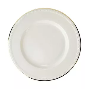 Ceramic plate Eclat 27 cm model TH04310006A, gold accent