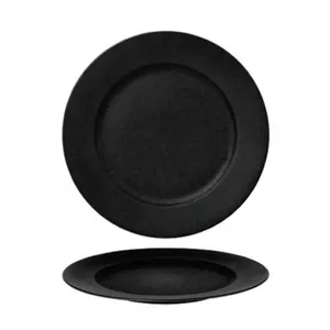 Porcelain plate Leela Baralee FINE PLUS SATIN PLATE 27 cm, black