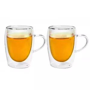 Dubultās sienas stikla tējas krūžu komplekts MPL Consulting PL41511733 — 2 gab., 300 ml katra
