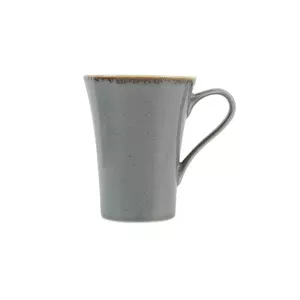 Keramikas krūze Porland SEASONS tumši pelēka 340 ml — porcelāna dzeramā tase, piemērota mikroviļņu un cepeškrāsnij
