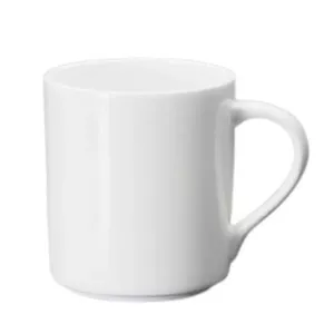 Porcelain Mug Wilmax GB75WL-993040A 350 ml — white fine porcelain, microwave and oven safe, dishwasher safe