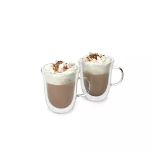 Double‑walled glass cups set La Cafetiere GB40LCDWHCMUG2PC — 2 pcs, 350 ml each, borosilicate glass, transparent