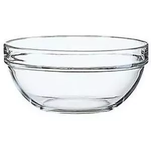 Glass serving bowl Arcoroc STACK 62.5 cl — 14 cm tempered, stackable, microwave- and dishwasher-safe