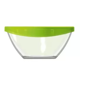 Glass storage bowl Luminarc Keep'N Round Bowl Green — tempered glass, airtight, microwave- and freezer-safe