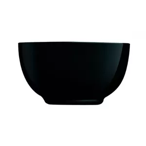 Glass serving bowl Luminarc Diwali Black 14.5 cm, 750 ml, tempered glass, microwave- and dishwasher-safe