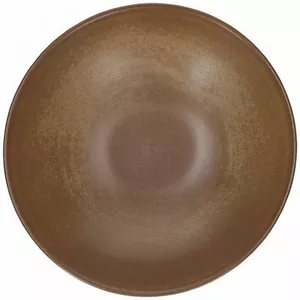 Porcelain salad bowl Tognana IT64TC024235780 23.5 cm terracotta brown