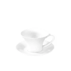 Porcelain tea cup with saucer Wilmax GB75WL-993172AB 430 ml