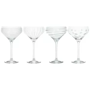 Champagne glasses set MIKASA GB40C000213 — crystal, set of 4, dishwasher-safe