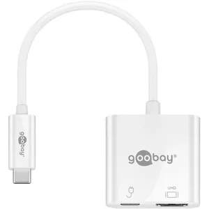 Goobay 62110 dokstacija Vadu USB 3.2 Gen 1 (3.1 Gen 1) Type-C Balts