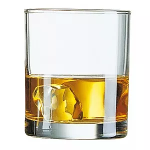 Whiskey glass Arcoroc PRINCESA — lead-free crystal tumbler, 310 ml capacity, tempered glass