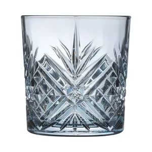 Glass drinking tumbler Arcoroc Broadway Color Mazzarine 300 ml, tempered colored glass, blue