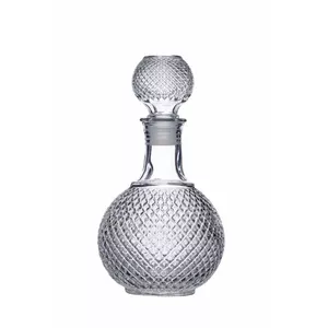 Glass decanter Bar Craft GB40BCDECRD 1 Litre, transparent cut-glass, 12×12×26.5 cm