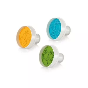 tescoma DELICIA set of 3 cookie cutters/stamps — dinosaur shapes