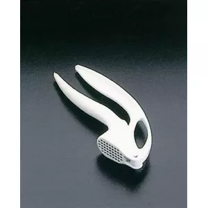 Handheld garlic press METALTEX IT0125.14.03, aluminum crusher for garlic cloves