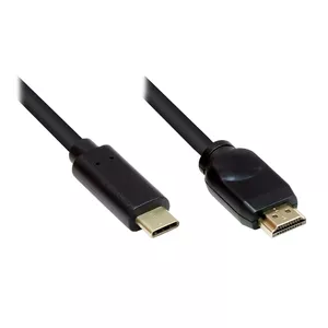 Video cable adapter Alcasa GC-M0103 USB Type-C to HDMI Type A 5 m Black