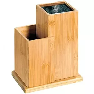 Compact countertop knife block KESPER DE7658025, dimensions 18.5 x 12.7 cm