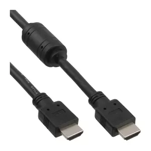 InLine HDMI Cable High Speed male + ferrite black 0.3m