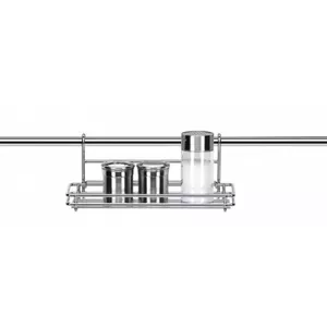 Wall-mounted kitchenware drainer organizer Tescoma 900020, metal chrome-plated, 26×16×12 cm
