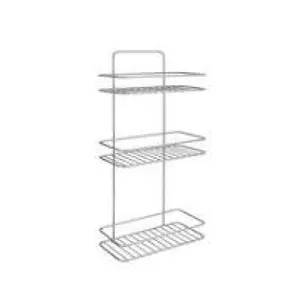 Plaukts METALTEX REFLEX 3 pakāpju nerūsējošā tērauda 26×13×53 cm ar Polytherm pārklājumu