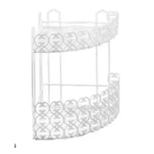 2-уровневая полка METALTEX FLORENZ IT0142.37.02, пластик-покрытый металл, 25×25×32 см