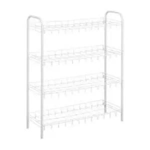 Металлическая обувная полка METALTEX IT0136.55.04, 4 уровня, размеры 64×23×80 см