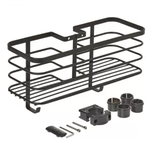 Полка для душа METALTEX IT0140.11.02 одноуровневая из нержавеющей стали, черная с покрытием Touch Therm
