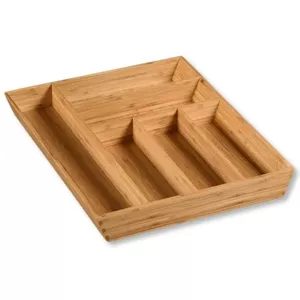 Storage accessory box KESPER 43×35×5 cm, bamboo, FSC-certified