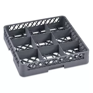Dishwasher cutlery basket WAS DE1239860009 — polypropylene, 9 compartments, 50×50×10 cm
