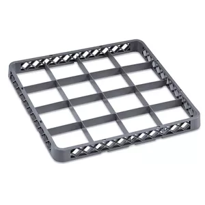 WAS washing basket DE1239861016 — utensil washing basket, 16 compartments, 50×50×10 cm