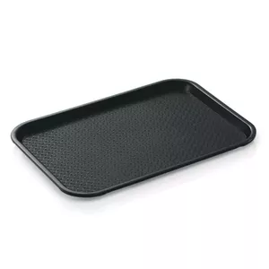 PAPLĀTE 45.3X35.5X2CM, MELNA, PLASTMASA, BIJA