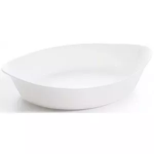 Glass oval baking dish Luminarc SMART CUISINE 28 x 17 cm, tempered Cristallin, oven & microwave safe