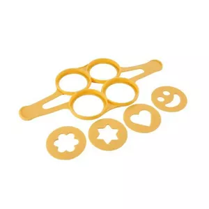 Pancake and egg molds set tescoma 4 silicone non-stick rings ø 8 cm, heat-resistant to 230 °C