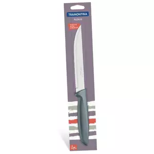Meat knife Tramontina PLENUS 15 cm stainless steel blade, gray ergonomic handle