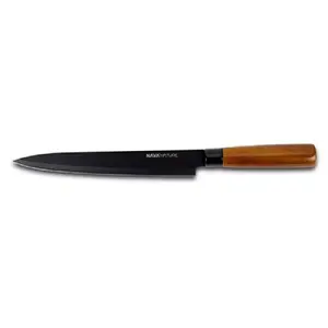 Knife NAVA Nature Filleting Knife 32.5 cm — stainless steel blade, non-stick coating, wooden handle