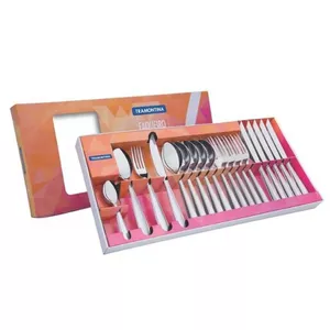 Cutlery set Tramontina LAGUNA 24 pieces stainless steel flatware service for 6 people