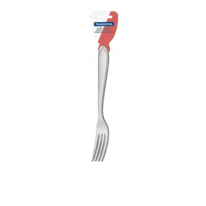 Lunch fork set Tramontina Laguna BR0166906/025 — 3 pcs, stainless steel, polished tines, rounded edges