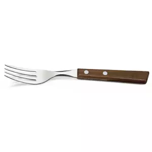 Serving Spoon Tramontina BR0122202/400 Stainless Steel with Natural Wood Handle — Full-Size Traditional Design