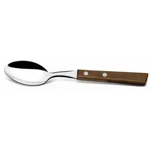 Serving spoon Tramontina Traditional BR0122203/400 — stainless steel bowl, natural wooden long handle