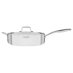 Stainless steel pan with lid Tramontina BR0162140/300 30 cm, 3-layer base, oven-safe to 260°C, suitable for induction
