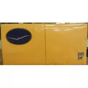 Paper napkins Lenek LY6424220012201 200 pcs, 24 x 24 cm, 2-ply, yellow