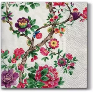 Paper Napkins Paw Decor Collection PL11SDL090500 Japanese Garden 33x33 cm, 100% recycled