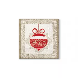 [Z] SALVETES 33x33CM SCANDINAVIAN BAUBLE, Paw Decor Collection
