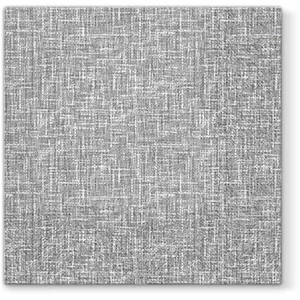 Paper napkins Paw Decor Collection PL11SDL120453, 33 x 33 cm, grey linen structure, 100% recycled