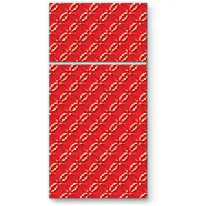 Papīra galda salvetes Paw Decor Collection PL11SDP100003 40×40 cm, moderns sarkans, iepakojums