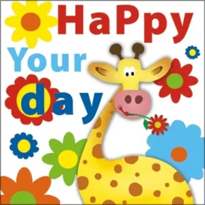 SALVETES 33X33CM HAPPY DAY, ķepu dekoru kolekcija