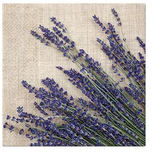 Paper napkins Paw Decor Collection PL11SDL126500 33×33 cm, Lavender Sheaf, 20 pcs