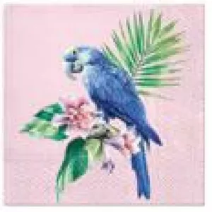 Paper napkins Paw Decor Collection PL11SDL123100 33x33 cm, Exotic Parrot, 20 pcs