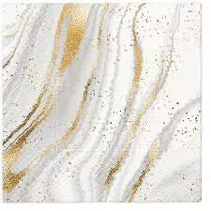 Papīra salvetes Paw Decor Collection PL11SDL137100 33×33 cm Golded Marble, 100% pārstrādātas